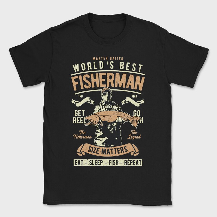World'S Best Fisherman, Tricou Barbati (Unisex)