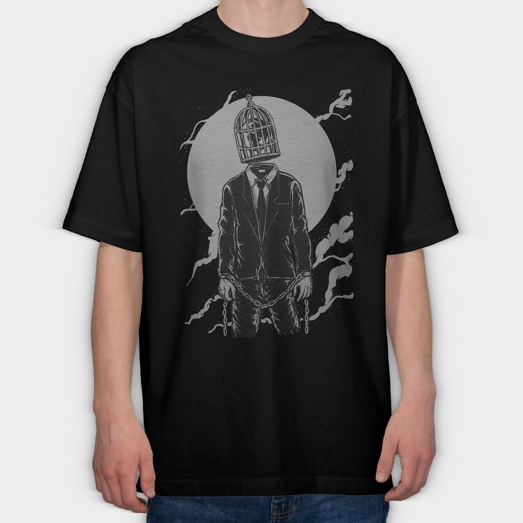 World Cage, Tricou Oversize Barbati (Unisex)