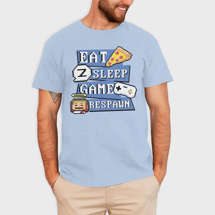 Pixel Respawn, Tricou Barbati (Unisex)