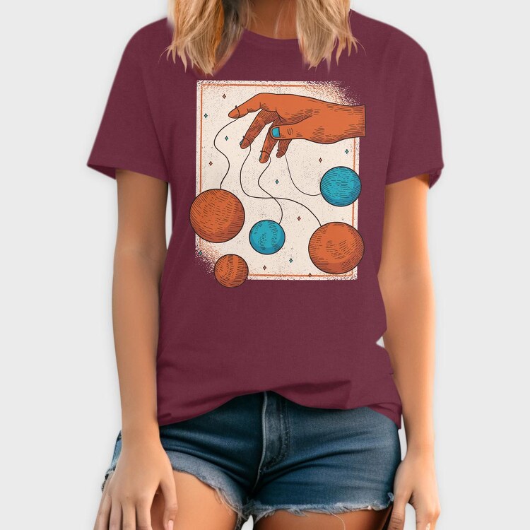Hand Planets, Tricou Barbati (Unisex)