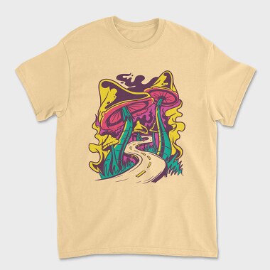 Road Mushroom, Tricou Barbati (Unisex)