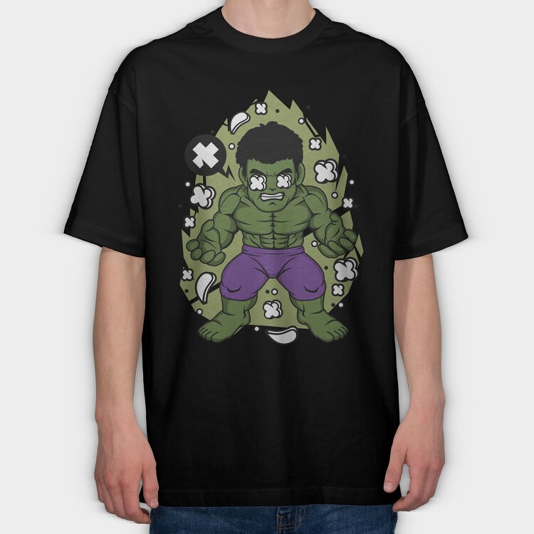 Hulk Punch Power, Tricou Oversize Barbati (Unisex)