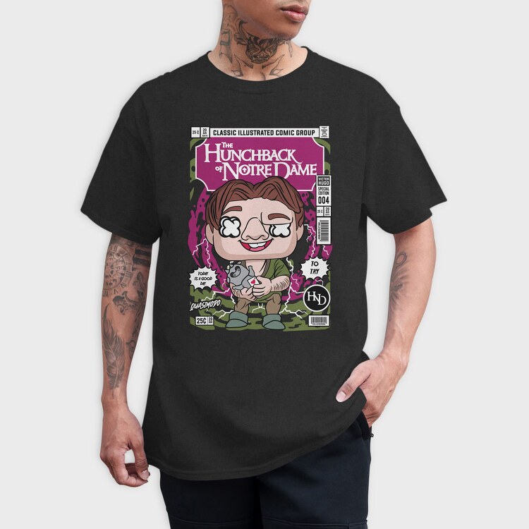 Hunchback Comic Vibes, Tricou Barbati (Unisex)