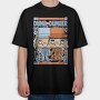 Dumb And Dumber Pop Art, Tricou Oversize Barbati (Unisex)