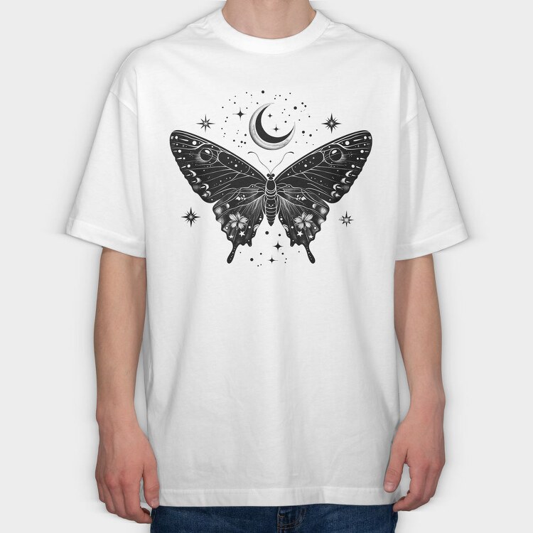 Butterfly Night Saga, Tricou Oversize Barbati (Unisex)