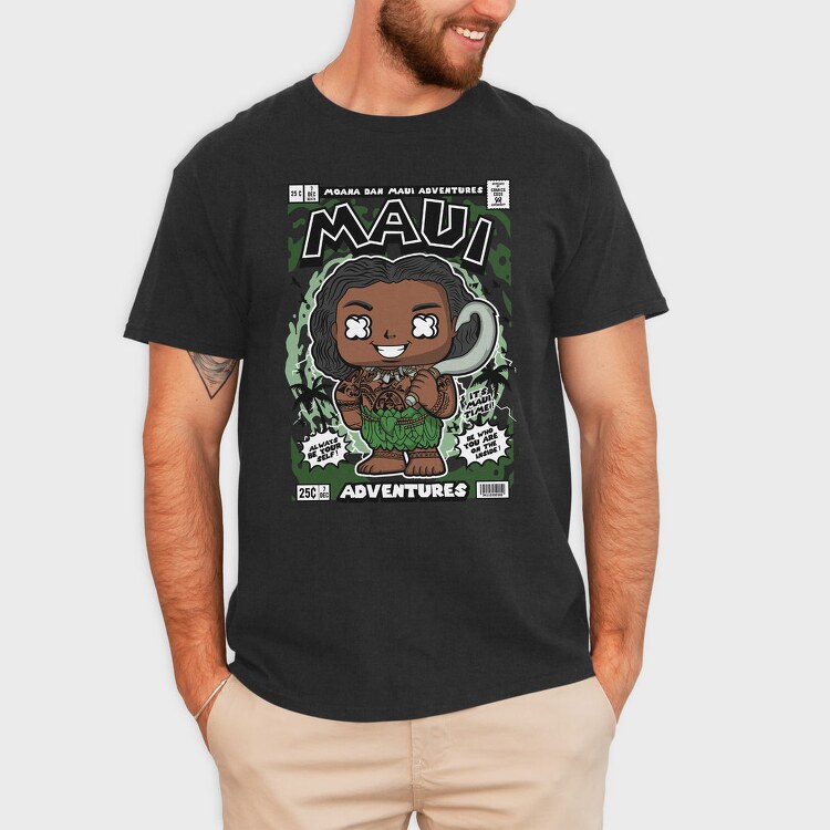 Maui Comic Vibes, Tricou Barbati (Unisex)