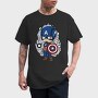 Captain America Chibi, Tricou Barbati (Unisex)