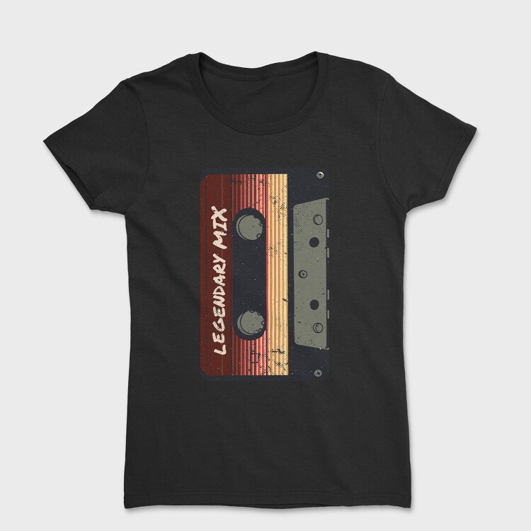 Vintage Cassette Legendary Mix, Tricou Femei