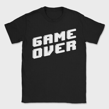 Retro Game Over, Tricou Barbati (Unisex)