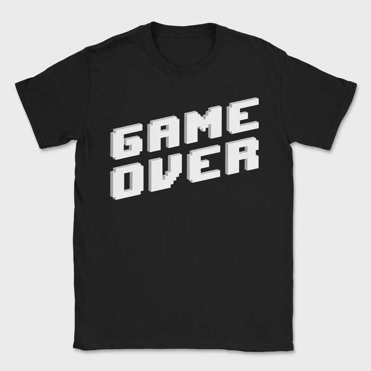 Retro Game Over, Tricou Barbati (Unisex)