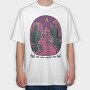 Cactus Night Moonlight, Tricou Oversize Barbati (Unisex)