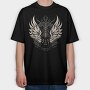 Vintage Gitar Rock, Tricou Oversize Barbati (Unisex)