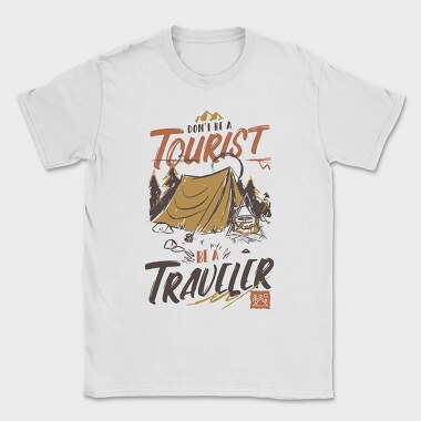 Tourist Traveler, Tricou Barbati (Unisex)