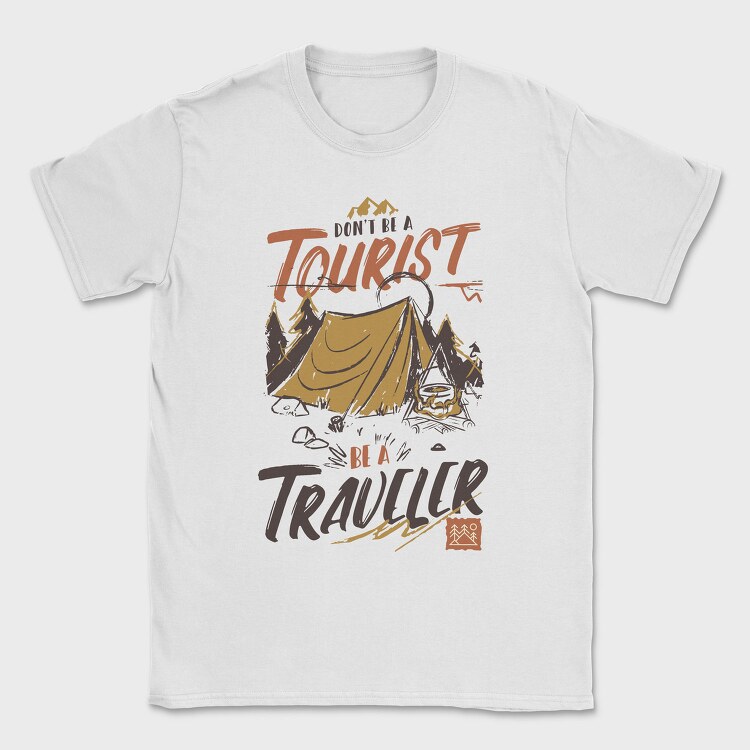 Tourist Traveler, Tricou Barbati (Unisex)