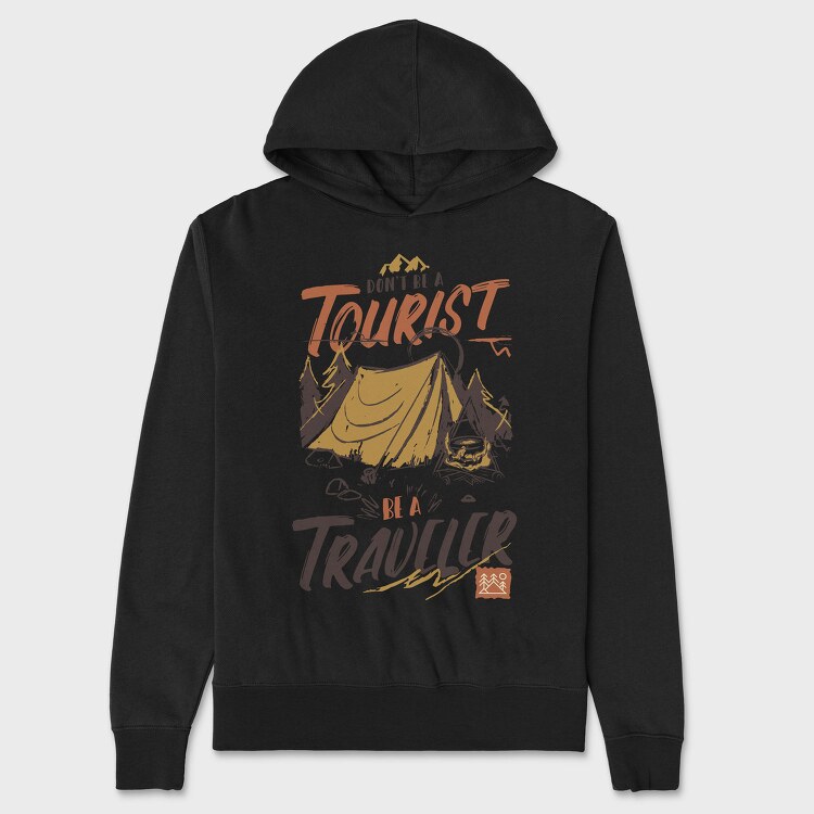 Tourist Traveler, Hanorac Oversize Barbati (Unisex)