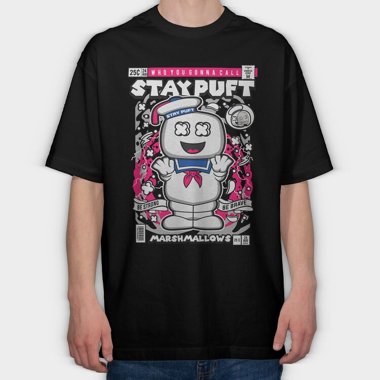 Staypuft Marshmallow Man, Tricou Oversize Barbati (Unisex)