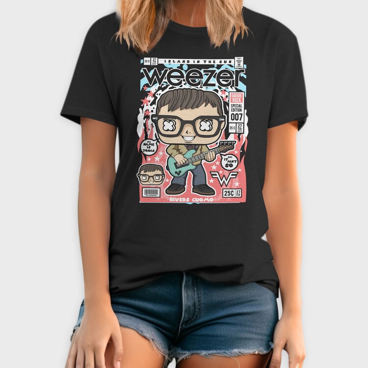 Weezer Rock Star, Tricou Barbati (Unisex)