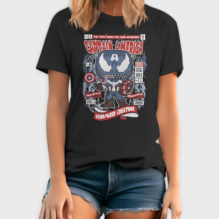 Captain Venomized, Tricou Barbati (Unisex)