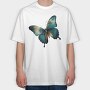 Butterfly Splendor Clipart, Tricou Oversize Barbati (Unisex)