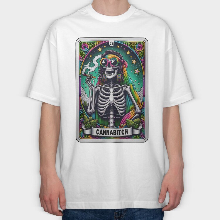 Cannabitch, Tricou Oversize Barbati (Unisex)