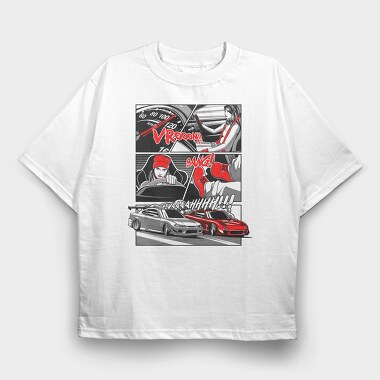 Comic Drift, Tricou Oversize Barbati (Unisex)