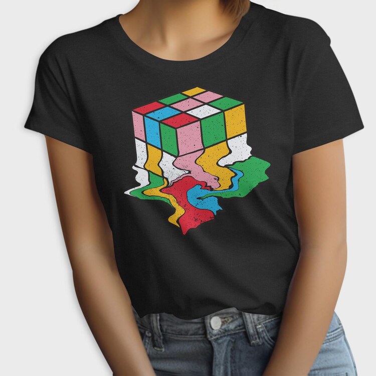 Melting Rubiks Cube, Tricou Femei