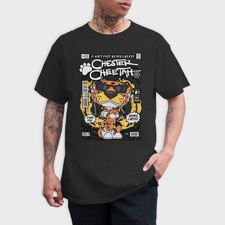 Cheesy Cheetah Vibes, Tricou Barbati (Unisex)