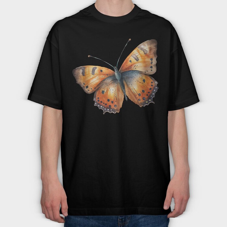 Butterfly Transparent Clipart, Tricou Oversize Barbati (Unisex)