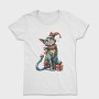Cat Christmas Jester, Tricou Femei