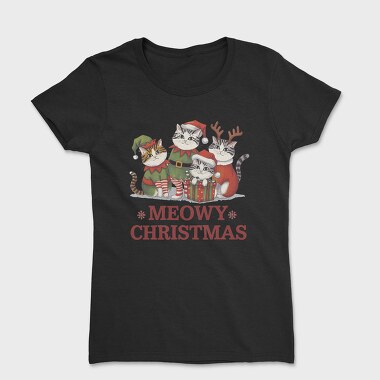 Cat Christmas Pals, Tricou Femei