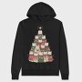Cat Festive Tree, Hanorac Oversize Barbati (Unisex)