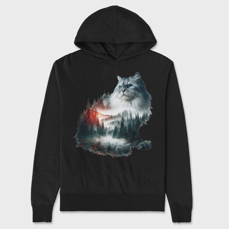 Cat Forest Symphony, Hanorac Oversize Barbati (Unisex)