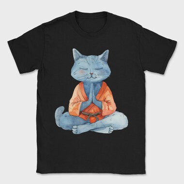 Cat Meditation Kimono, Tricou Barbati (Unisex)
