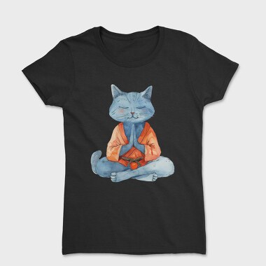 Cat Meditation Kimono, Tricou Femei