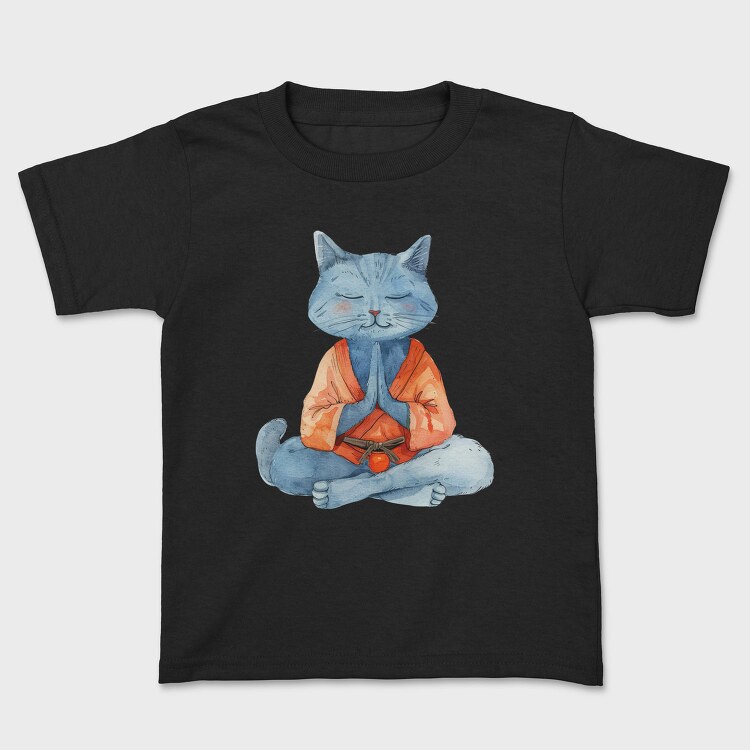 Cat Meditation Kimono, Tricou Copii