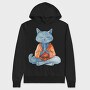 Cat Meditation Kimono, Hanorac Oversize Barbati (Unisex)