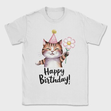 Cat Party Flower, Tricou Barbati (Unisex)