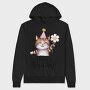 Cat Party Flower, Hanorac Oversize Barbati (Unisex)