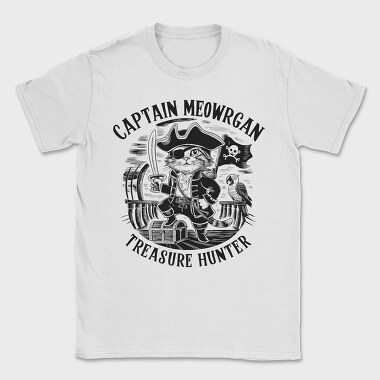 Cat Pirate Treasure, Tricou Barbati (Unisex)