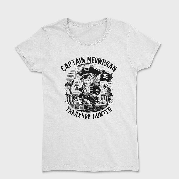 Cat Pirate Treasure, Tricou Femei
