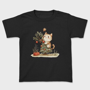 Cat Snow Tale Christmas, Tricou Copii