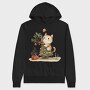 Cat Snow Tale Christmas, Hanorac Oversize Barbati (Unisex)