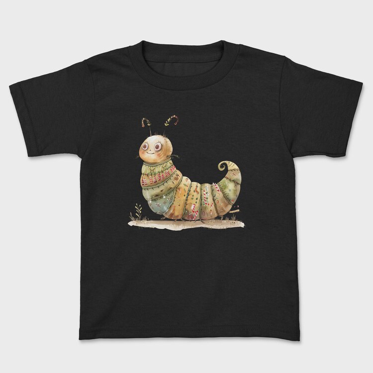 Caterpillar Christmas Sweater, Tricou Copii