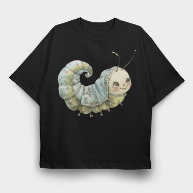 Caterpillar Dress Flower, Tricou Oversize Barbati (Unisex)
