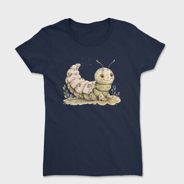 Caterpillar Smile Clipart, Tricou Femei