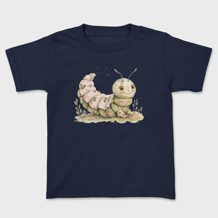 Caterpillar Smile Clipart, Tricou Copii