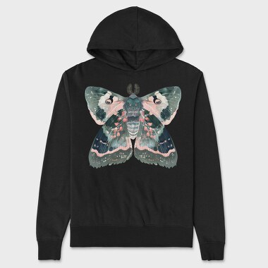 Celestial Fantasy Moth, Hanorac Oversize Barbati (Unisex)
