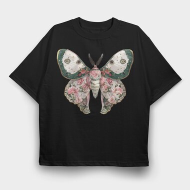 Celestial Floral Moth, Tricou Oversize Barbati (Unisex)