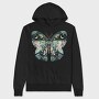 Celestial Moon Blossom, Hanorac Oversize Barbati (Unisex)