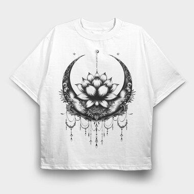 Celestial Moon Chandelier, Tricou Oversize Barbati (Unisex)